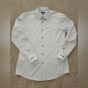 Boss by Hugo Boss men's slim fit dress button up shirt long sleeve 42 16.5 Large
